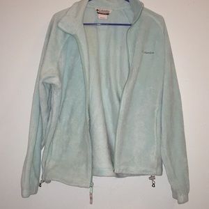 Light teal Columbia fleece zip up